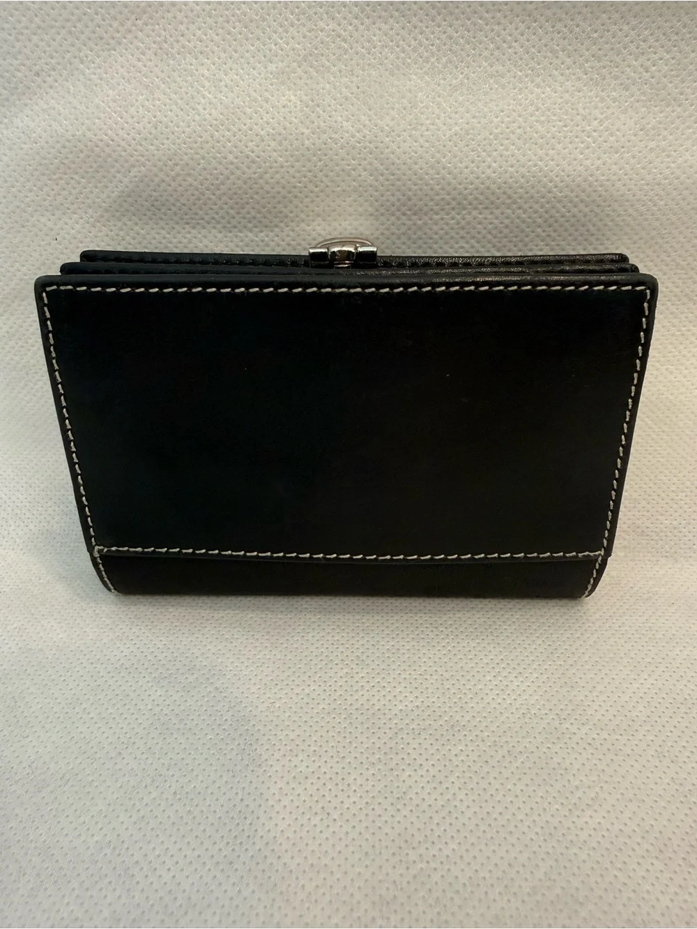 Coach Vintage Black and Red Leather Wallet